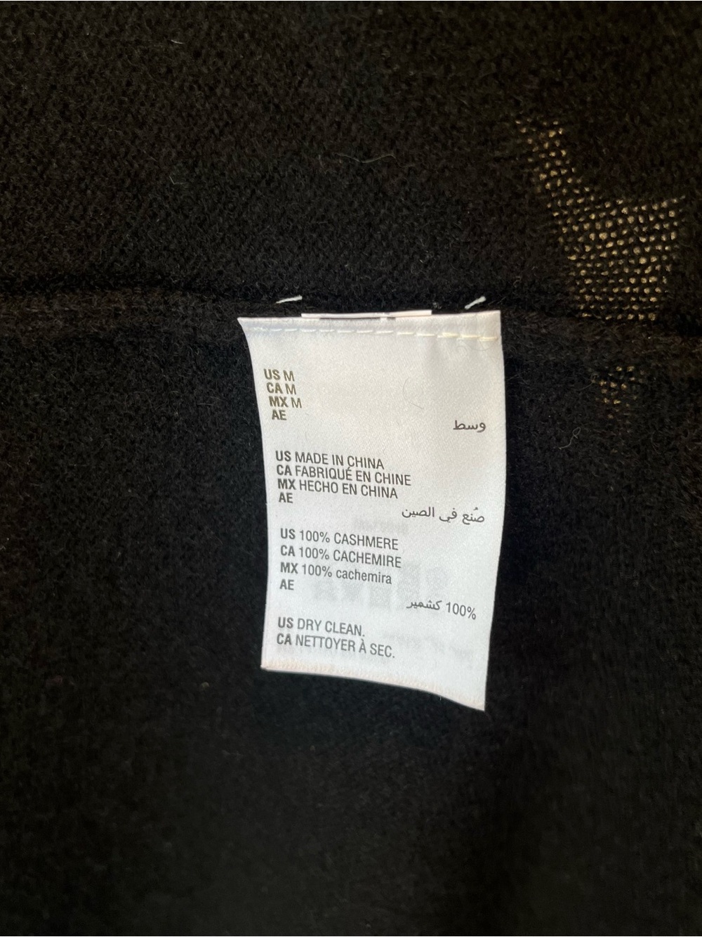 Charter Club 100% Cashmere hooded cardigan M Black Open front Long Womens - Picture 7 of 9